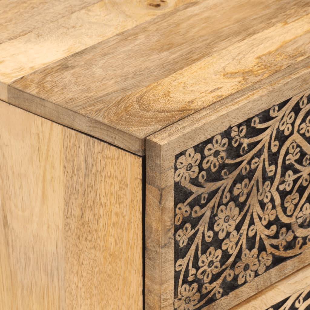 Bedside Cabinets 2 pcs 40x33x46 cm Solid Wood Mango